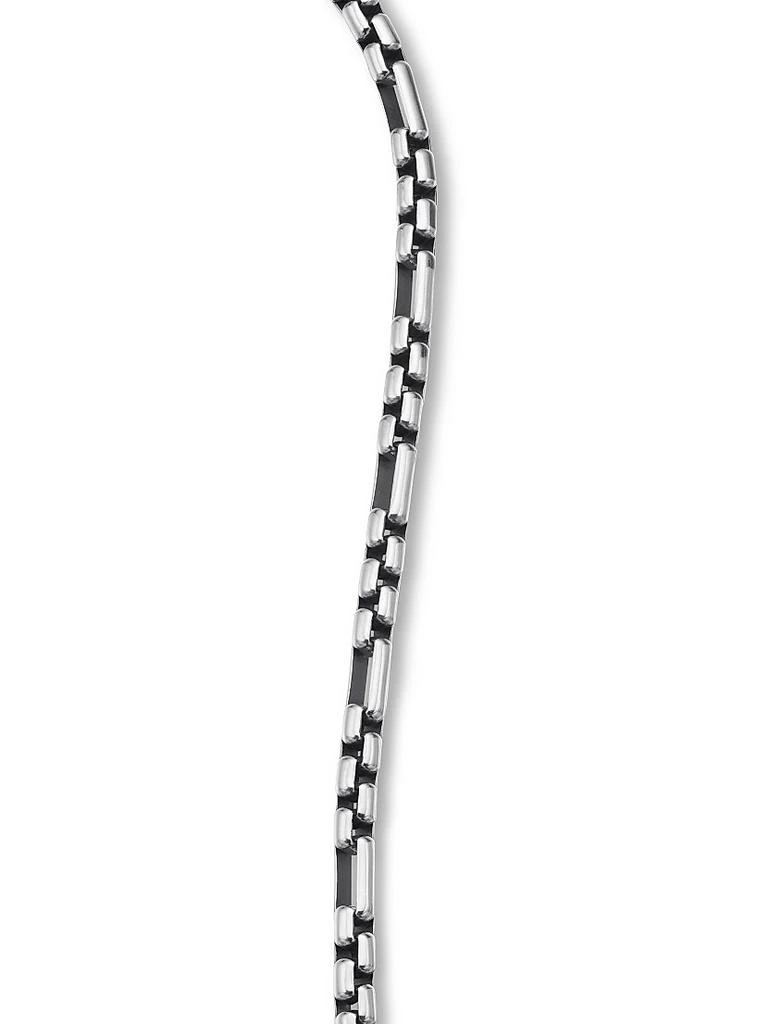 David Yurman Open Station Box Chain Bracelet in Sterling Silver, 3mm 6