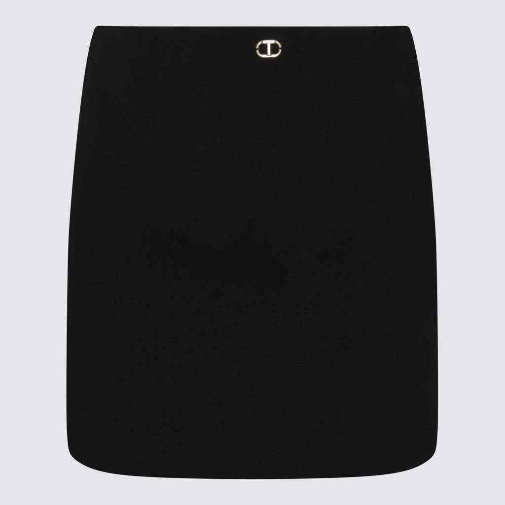 TwinSet Black Mini Skirt 2