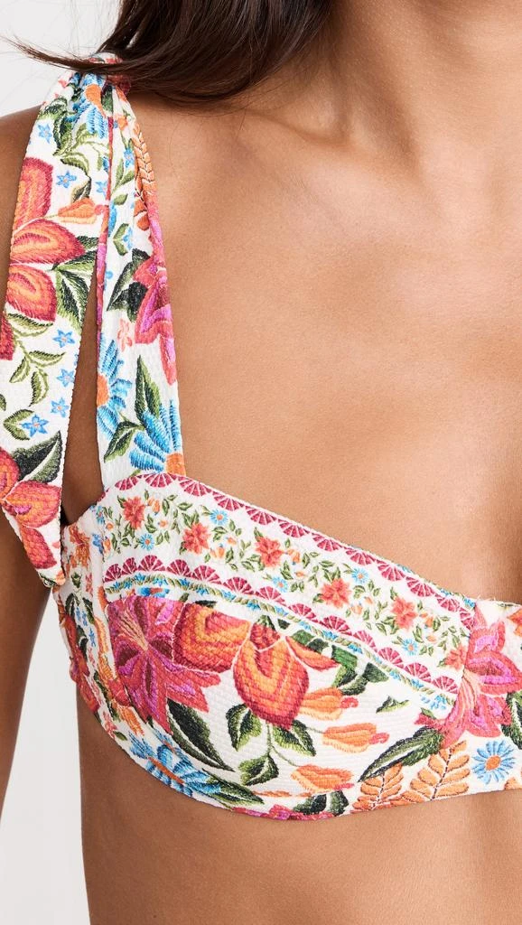 Farm Rio Bloom Garden Underwire Bikini Top 5