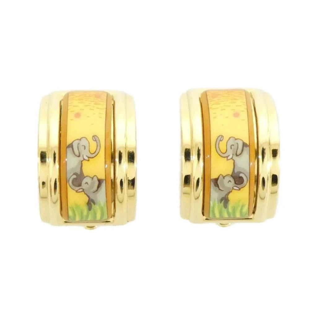 Hermes gold Jaune Clip Earrings (Pre-Owned)