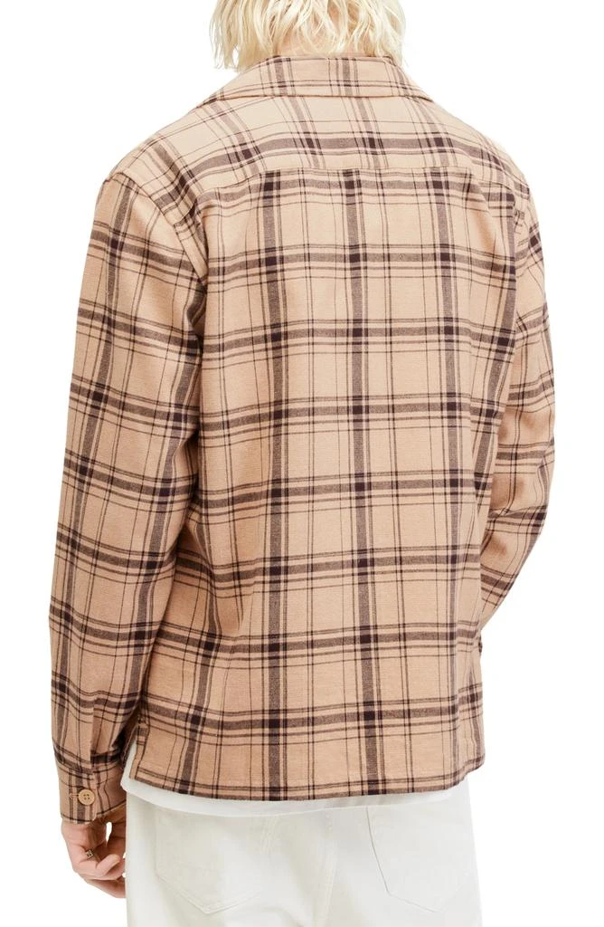 ALL SAINTS Wendel Plaid Long Sleeve Camp Shirt 2