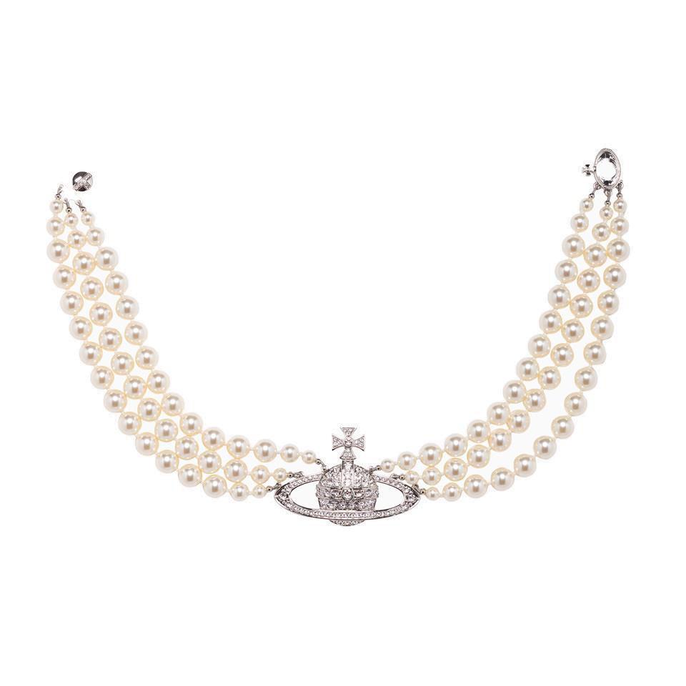 Vivienne Westwood Vivienne Westwood Three Row Embellished Choker