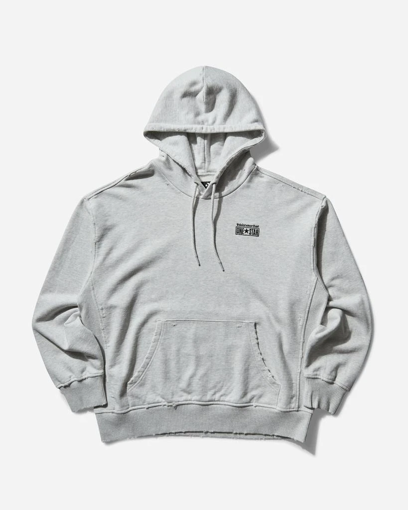 Converse Men's thisisneverthat Washed Hoodie Light Retro Grey Heather 1