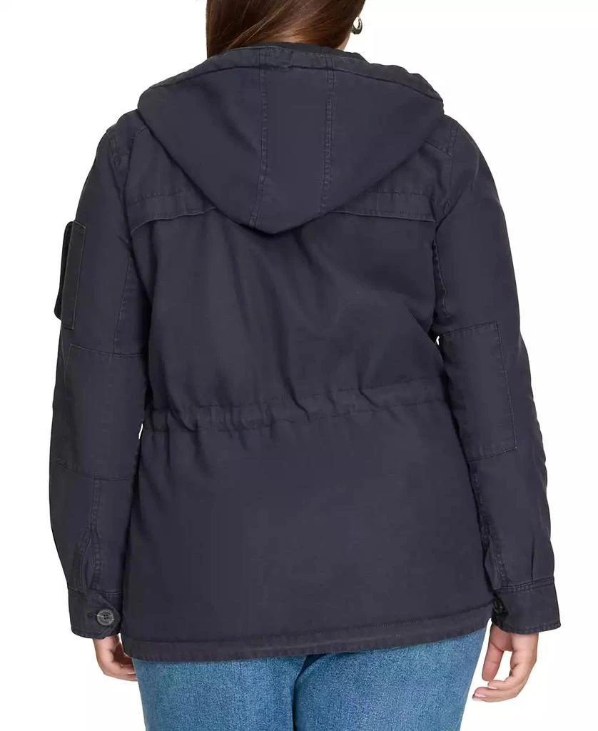Levi's Trendy Plus Size  Cotton Hood Utility Jacket 2