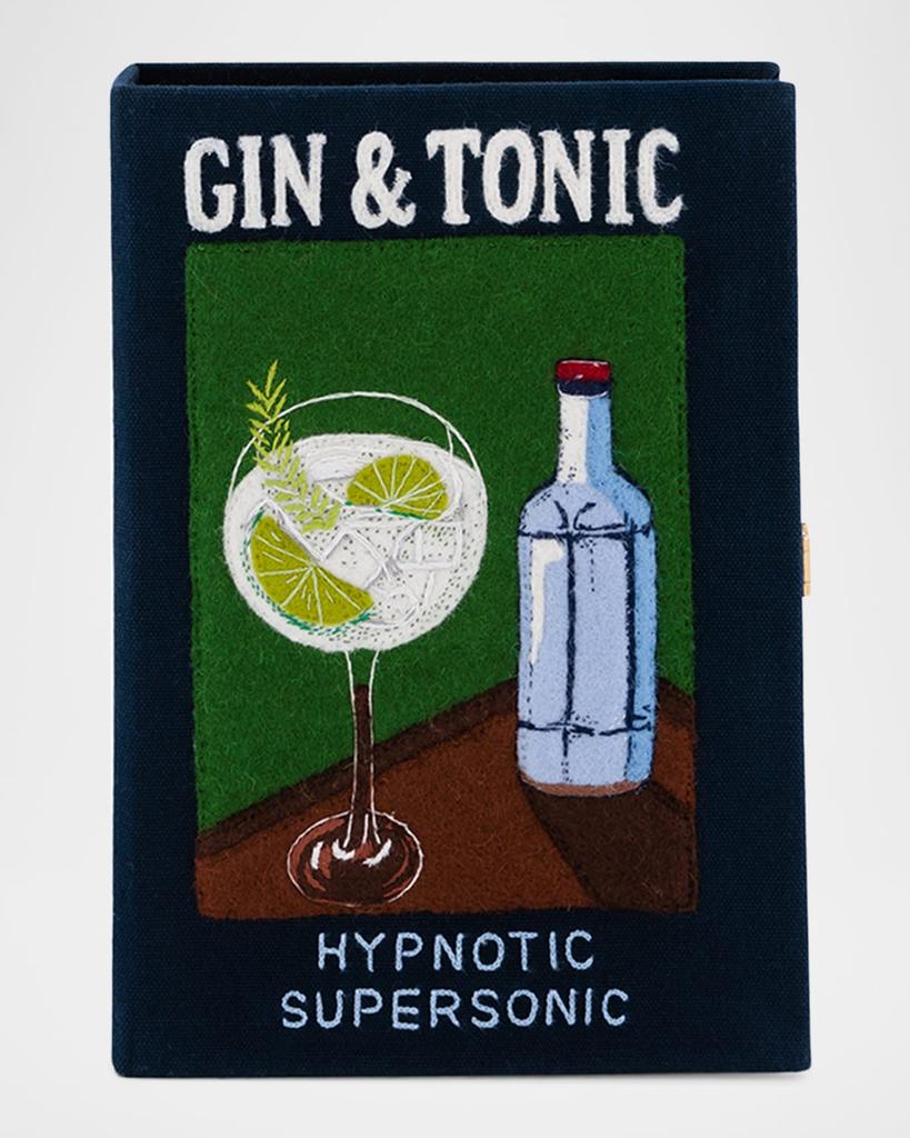 Olympia Le-Tan Gin & Tonic Book Clutch Bag