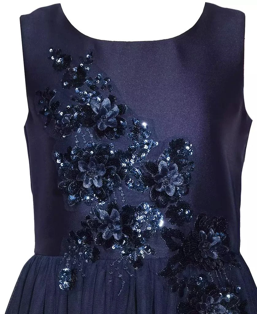 Bonnie Jean Big Girls Sleeveless Full Mesh Skirt Dress 3