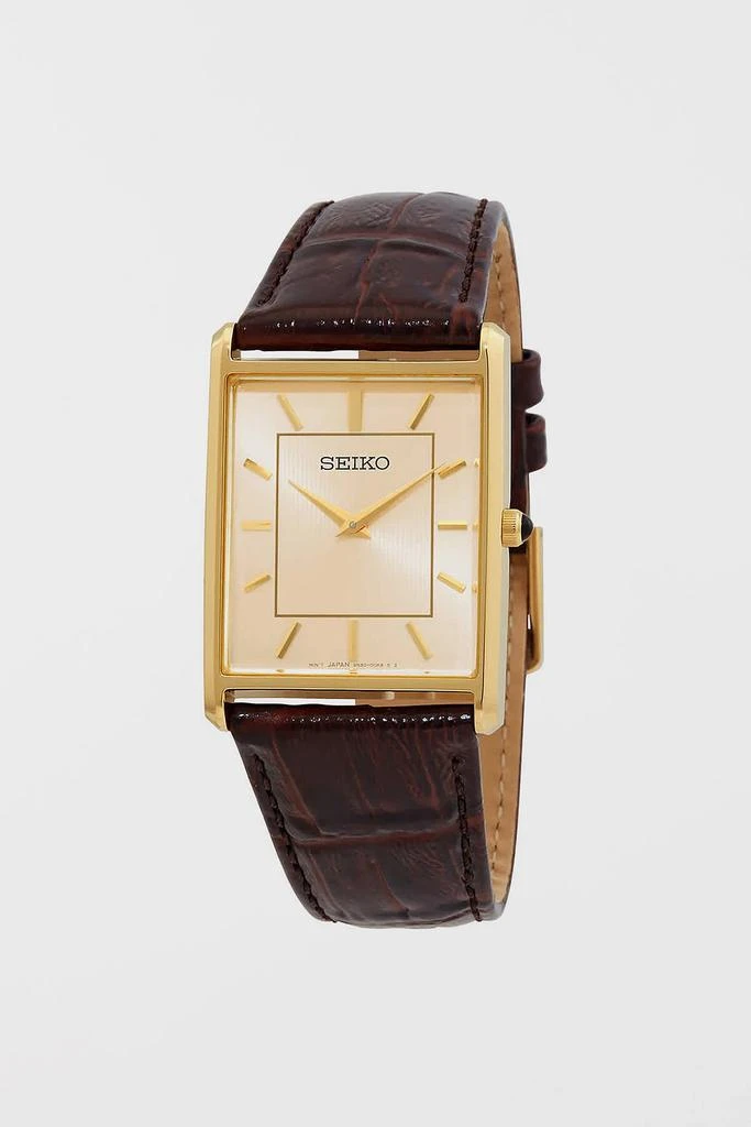 Seiko Seiko Essentials Quartz Champagne Dial Watch SWR064 1