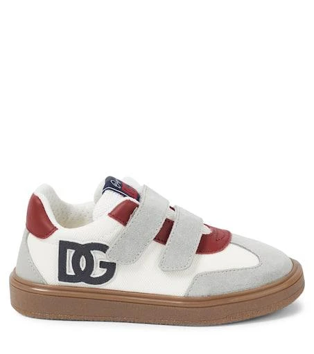 Dolce 
Gabbana DG Original leather-trimmed sneakers 4