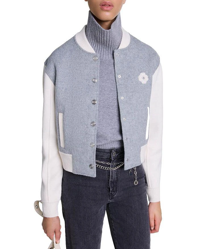 Maje Mybomberis Varsity Cardigan 1