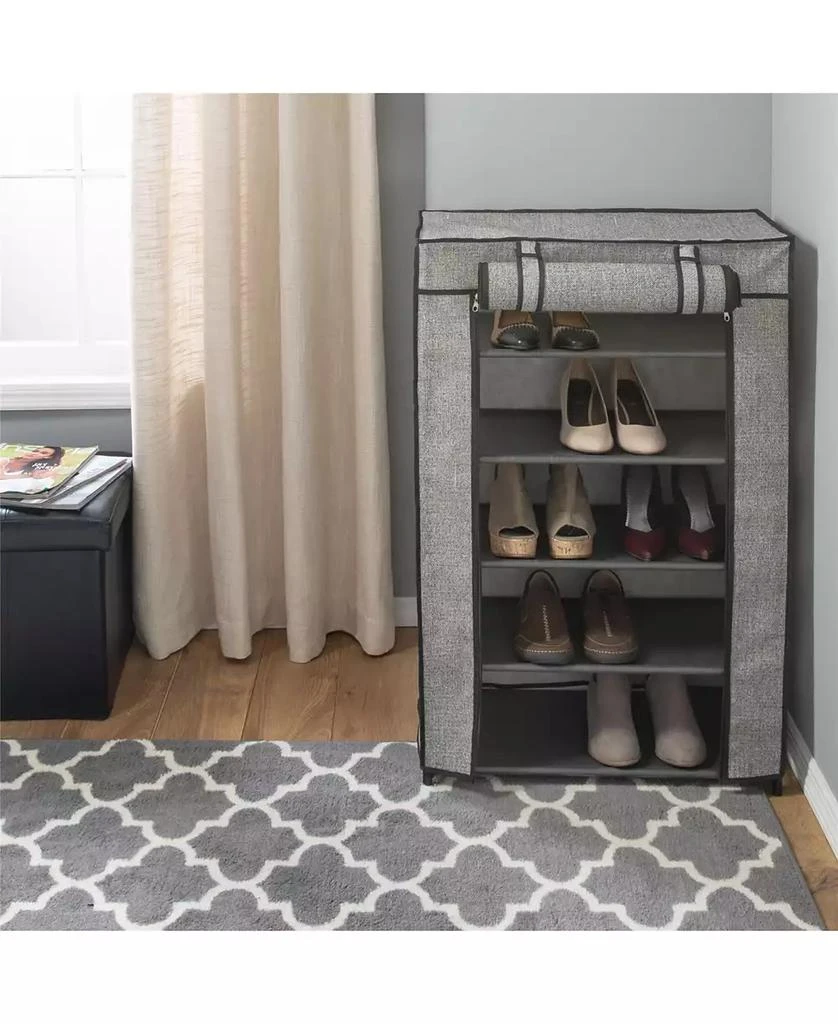 Simplify 5 Tier Shoe Organizer with Cover 3