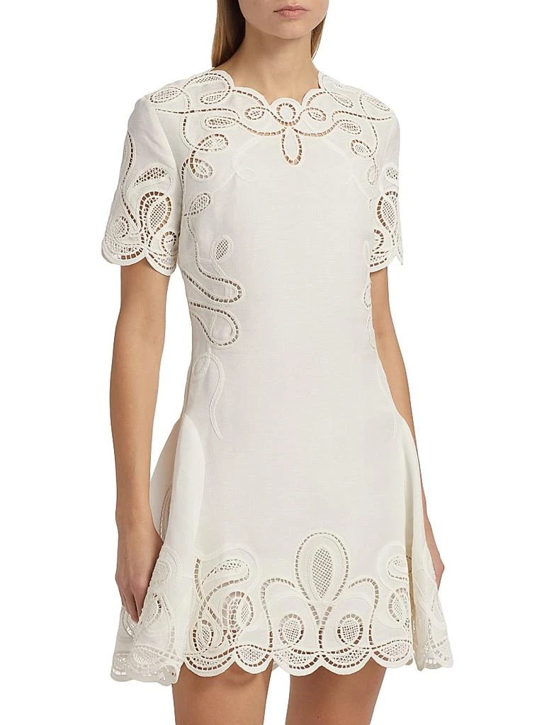 SIMKHAI Morrigan Linen-Blend Minidress 3
