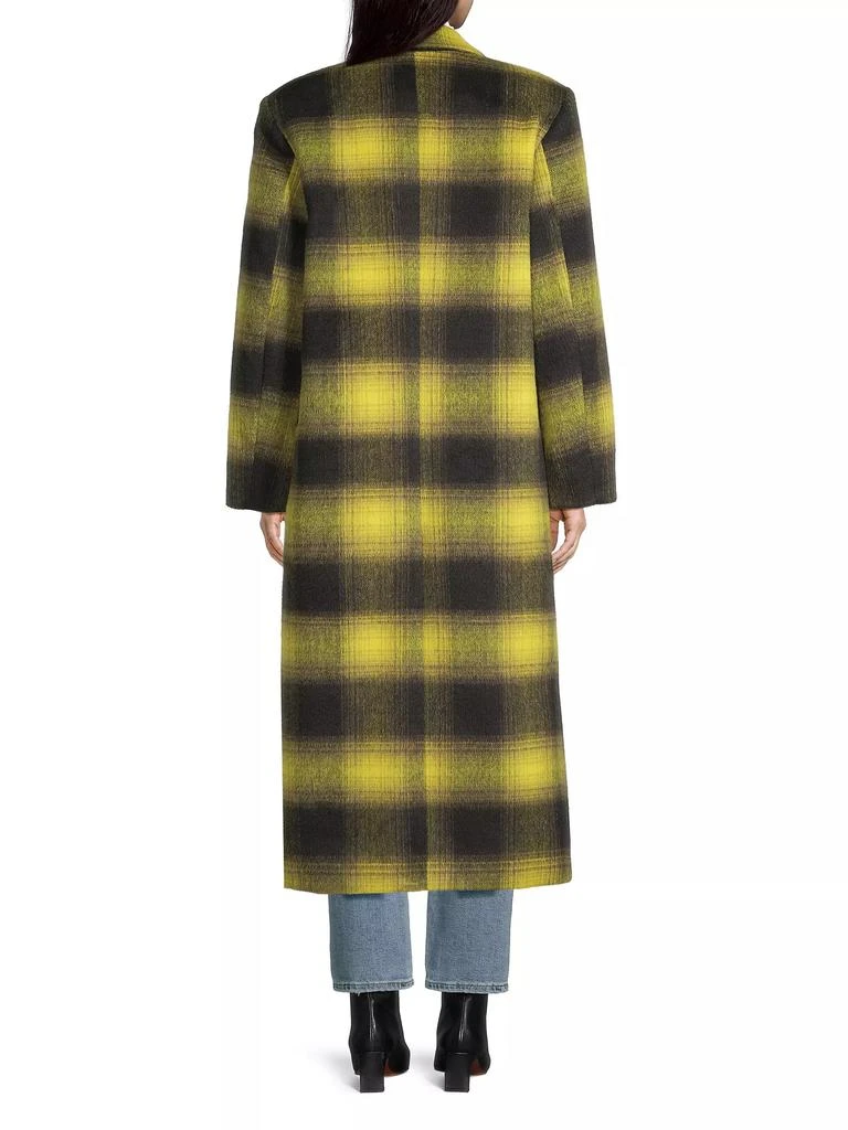 Apparis Alma Faux Wool Plaid Coat 5