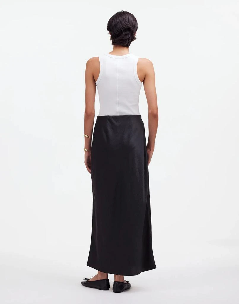 Madewell Satin Maxi Slip Skirt 4