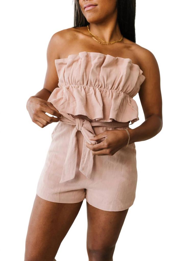 mittoshop Skies Romper In Pink