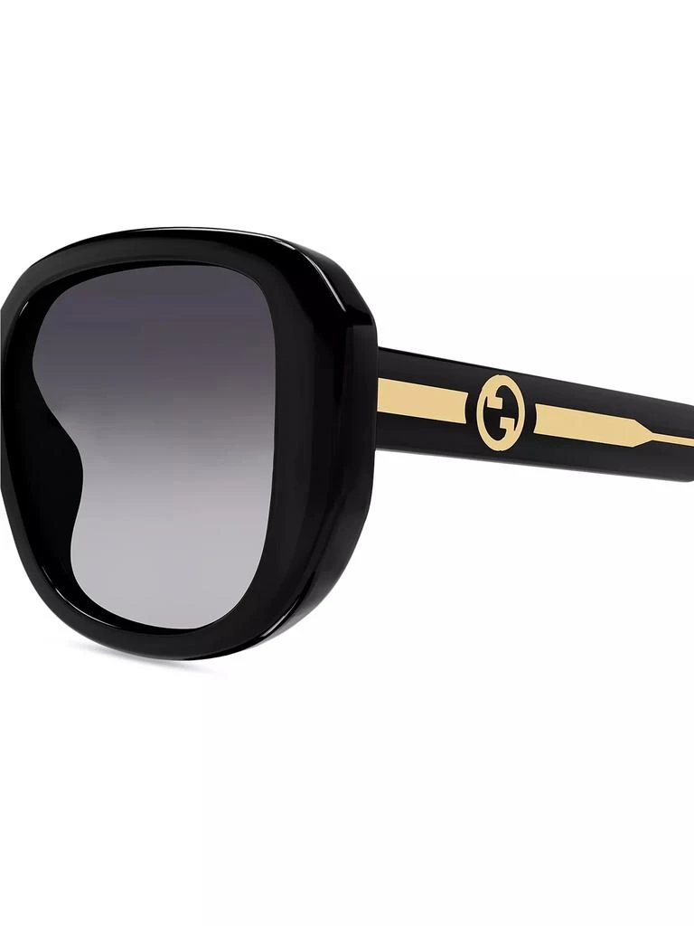 Gucci La Piscine 54MM Squared Injection Sunglasses 3