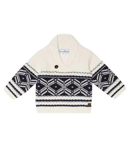 Tartine et Chocolat Baby intarsia wool-blend sweater 1