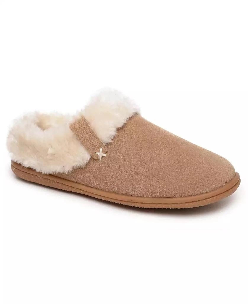Minnetonka Women's Camp Collar Scuff Slippers 1