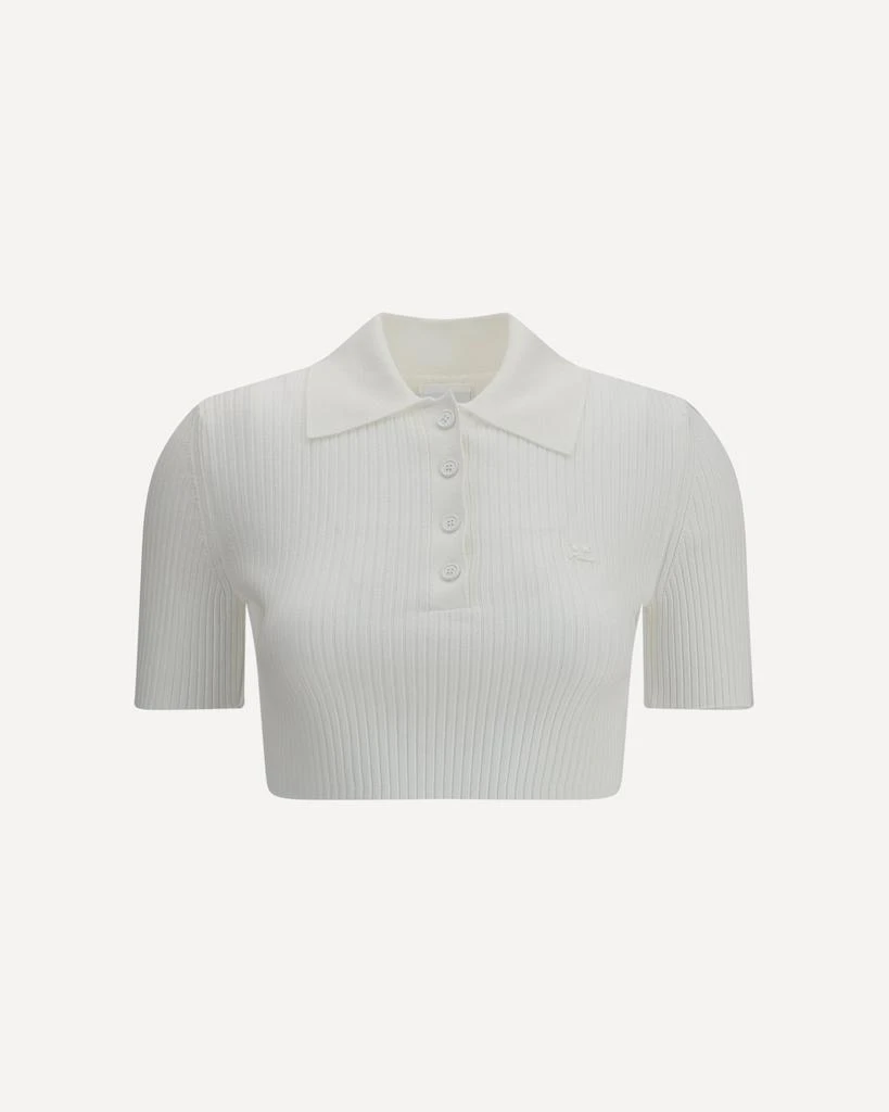Courrèges Cropped Polo Shirt 3