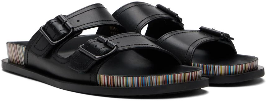 Paul Smith Black Leather Mesra Sandals 4