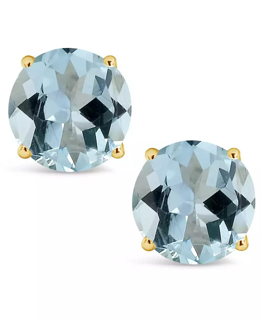 Macy
s Aquamarine (2-1/2 ct. t.w.) Stud Earrings in 14K Yellow Gold 3