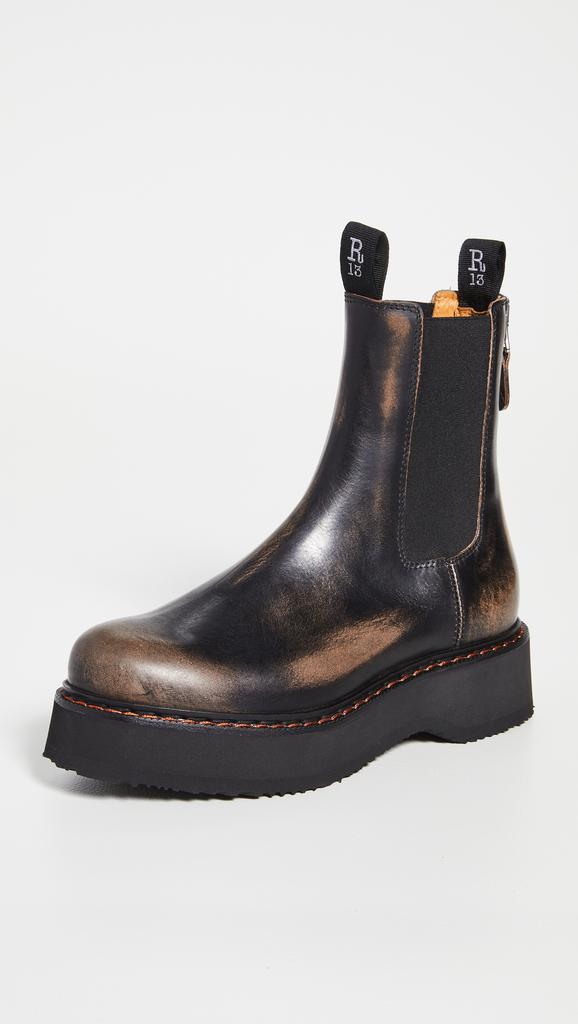 R13 Single Stack Chelsea Boots