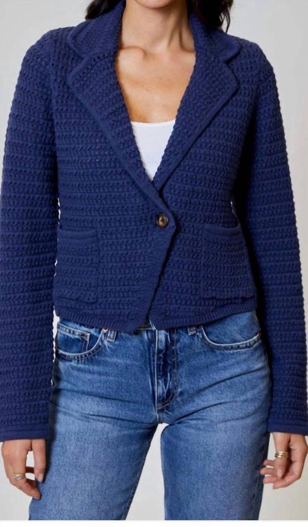 dh NEW YORK Diane Blazer In Indigo-Navy