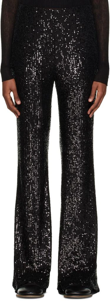 lesugiatelier Black Sequin Leggings 1