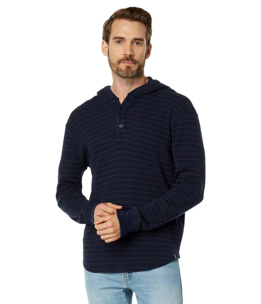 Lucky Brand Thermal Stripe Hoodley 1