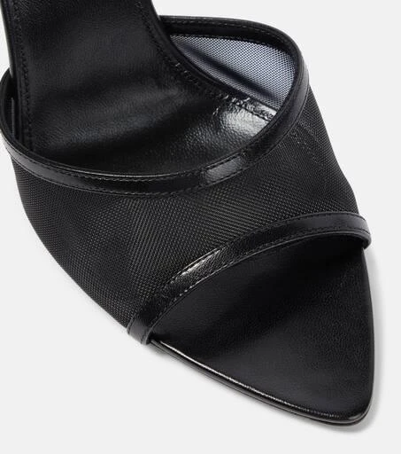 Yves Saint Laurent Missy 110 leather-trimmed mesh sandals 6