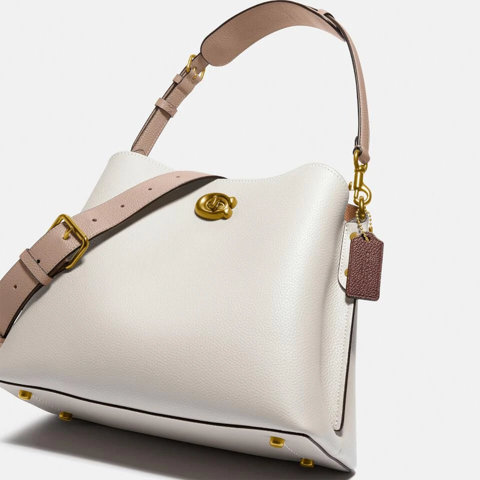 Coach Coach Colorblock Willow Pebble-Grain Leather Shoulder Bag 3