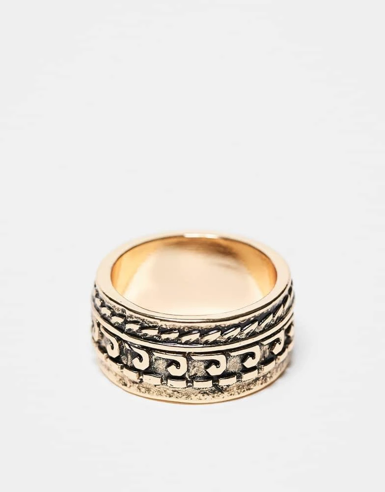 CLASSICS 77 Classics 77 quetzalcoatl band ring in gold 1