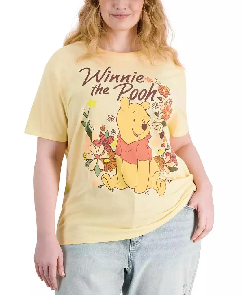 Disney Trendy Plus Size Winne-the-Pooh Floral Tee 1