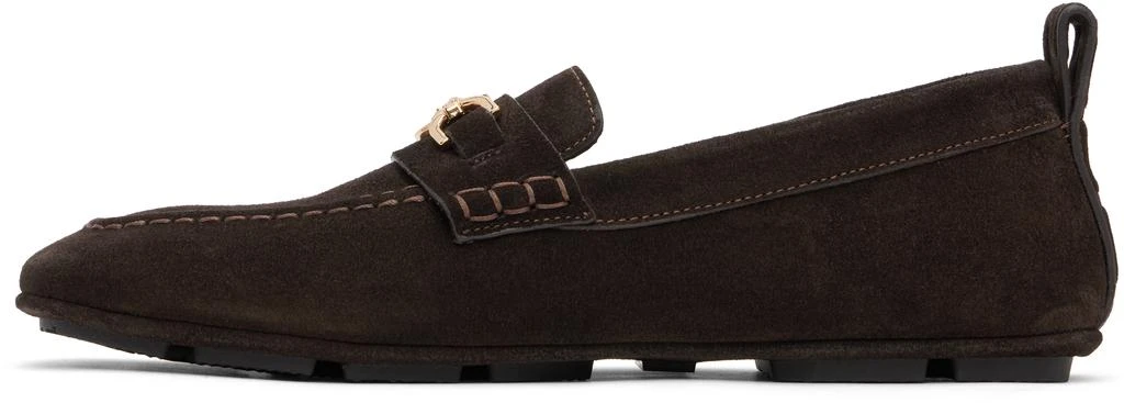 Versace Brown Villa Suede Driver Loafers 3