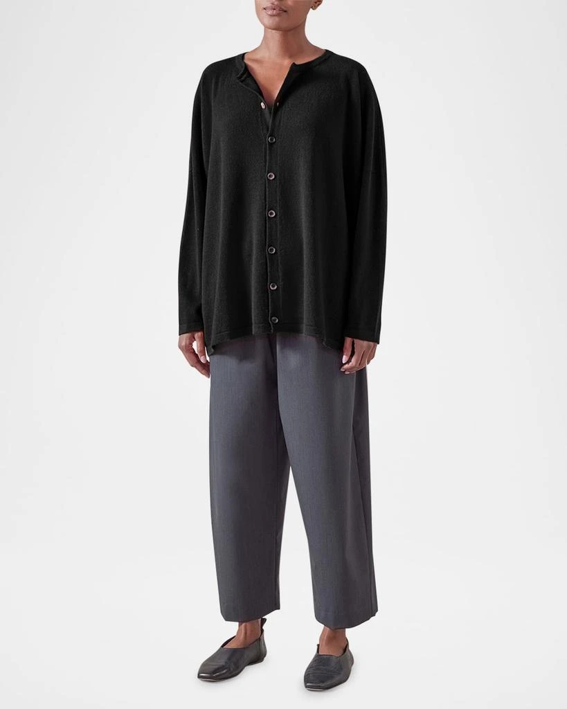 Eskandar Slim-Sleeve Cashmere Cardigan 4
