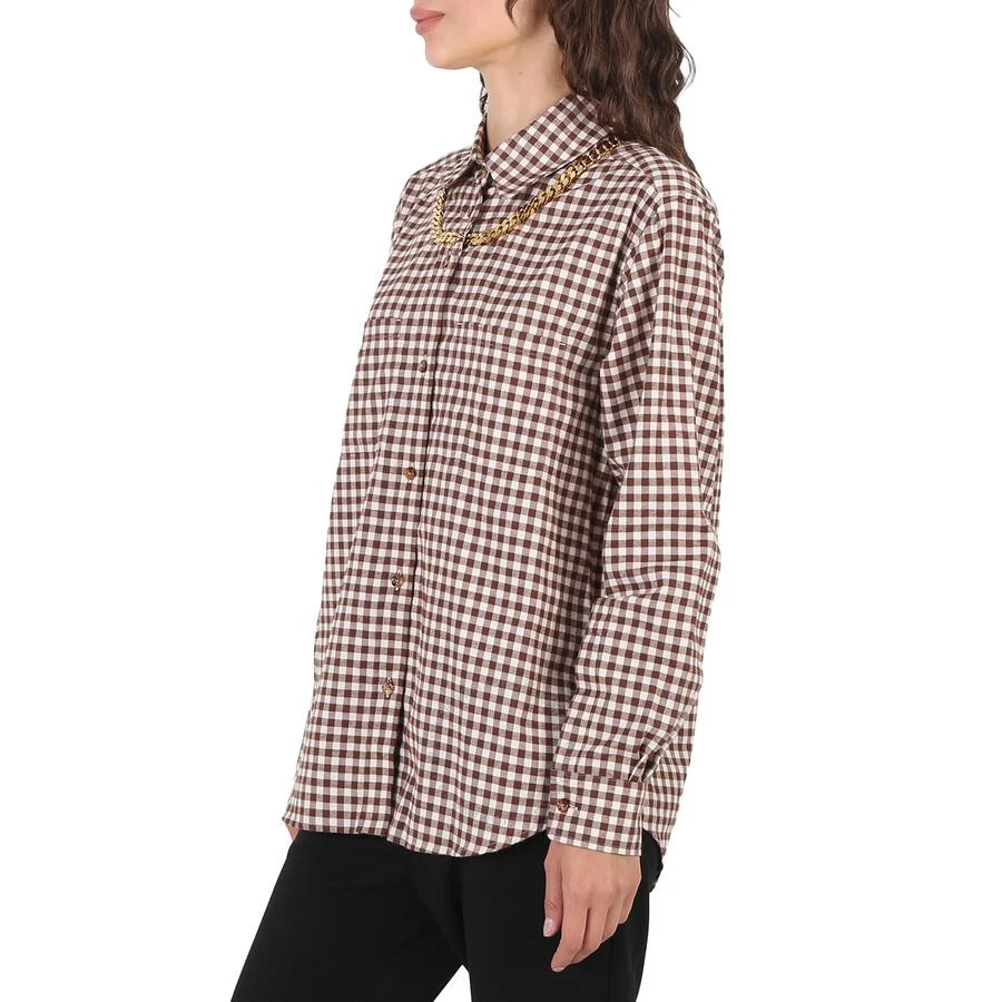 Burberry Gingham Cotton Check Chain Detail Shirt 2