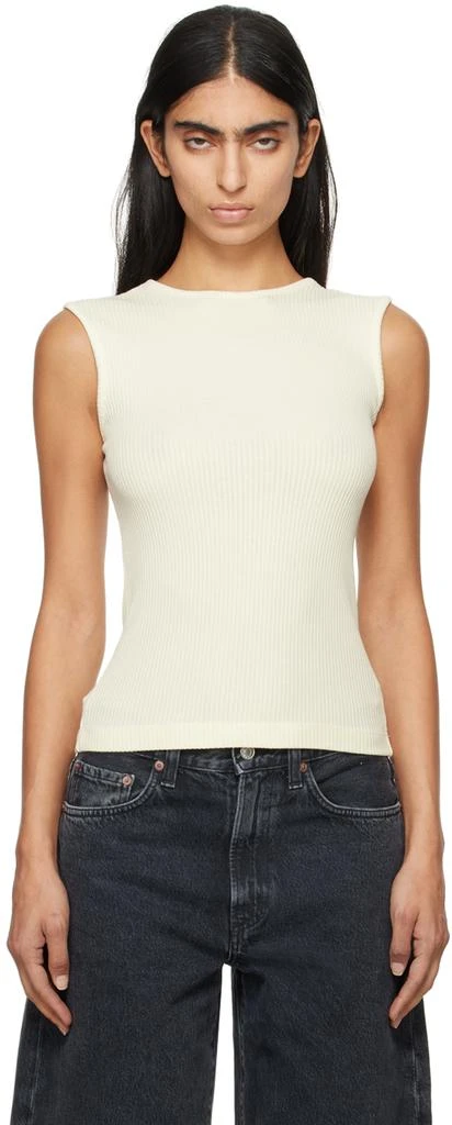 AGOLDE Off-White Binx Tank Top 1