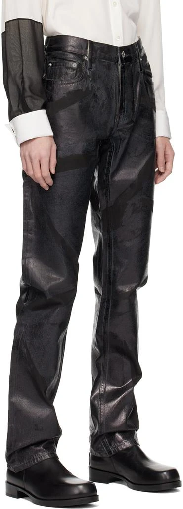 Helmut Lang Black Foiled Jeans 2