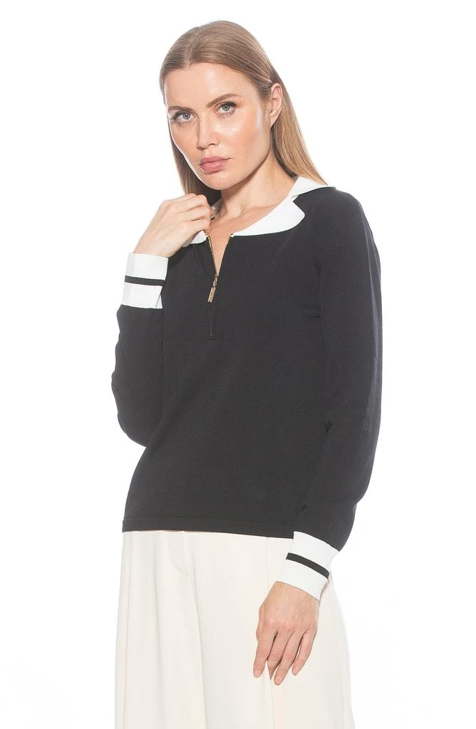 ALEXIA ADMOR Wyatt Long Sleeve Knit Sweater Top 6