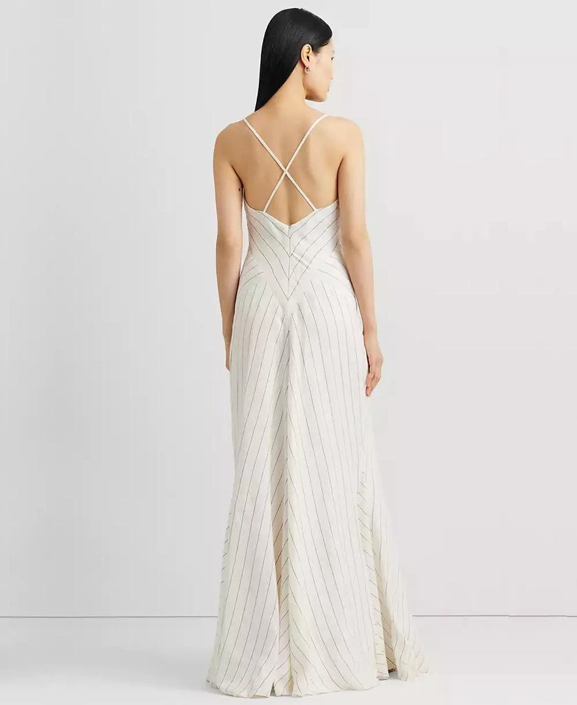 Ralph Lauren Women's Sleeveless Chevron Gown 2