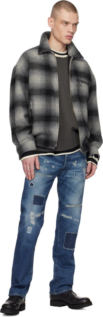 Wacko Maria Gray Ombre Check 50's Jacket - Jackets - Compare