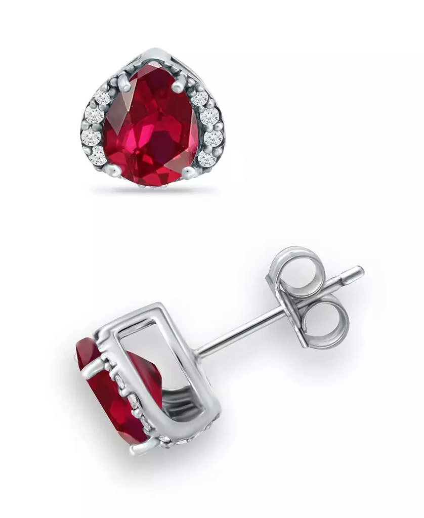 Giani Bernini Created Ruby and Cubic Zirconia Stud Earrings 2