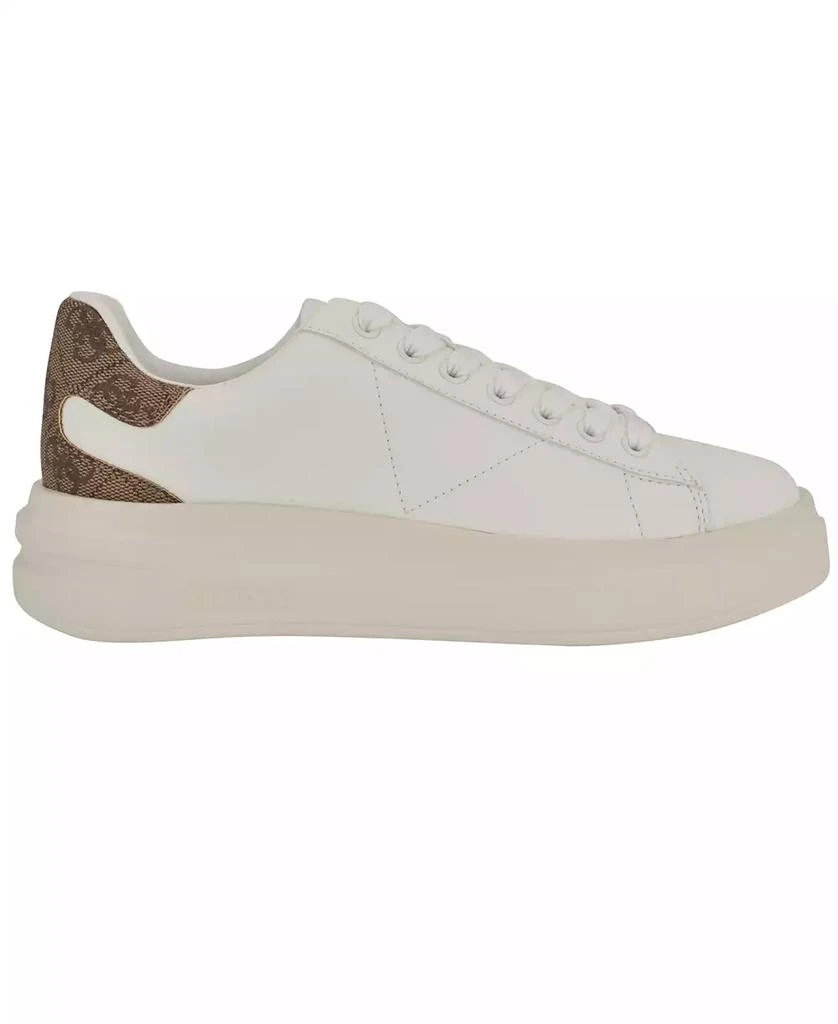 GUESS Women's Elbina Contrast Heel Lace-Up Sneakers 2