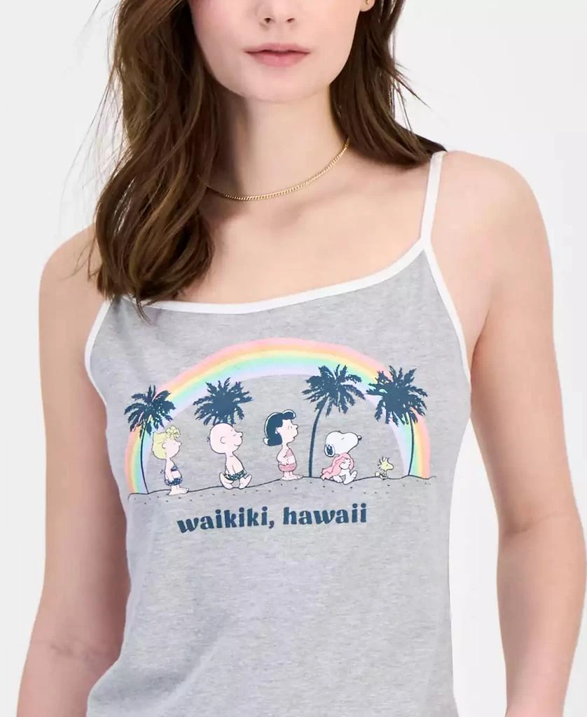 Grayson Threads, The Label Juniors' Peanuts Hawaii Graphic Tank Top 3