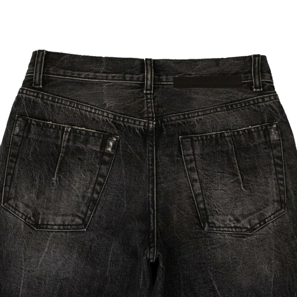 Unravel Project Moonwash High Waisted Jeans Pants - Black 4