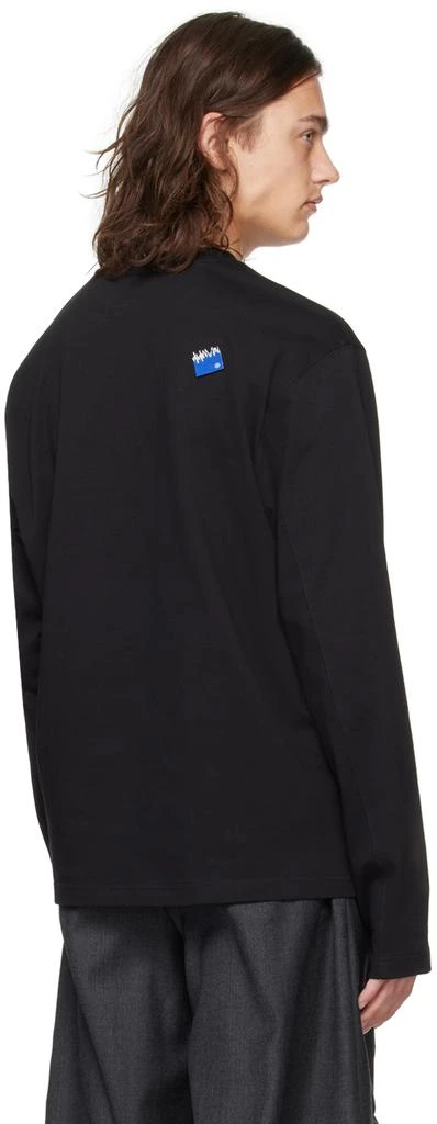 ADER error Black Significant Patch Long Sleeve T-Shirt 3