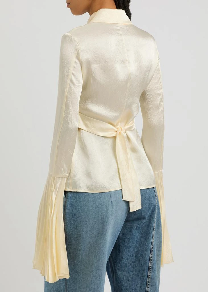 A.W.A.K.E MODE Crinkle-effect satin shirt 3