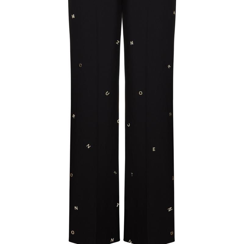 Nocturne Metallic Letter Detailed Pants (Final Sale)