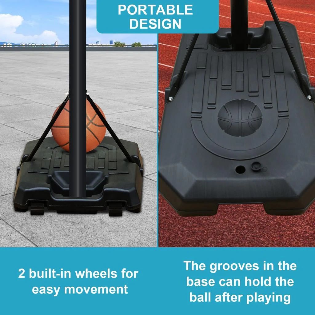 Streamdale Furniture Streamdale Pro-Grade Basketball System Durable Steel Construction 6