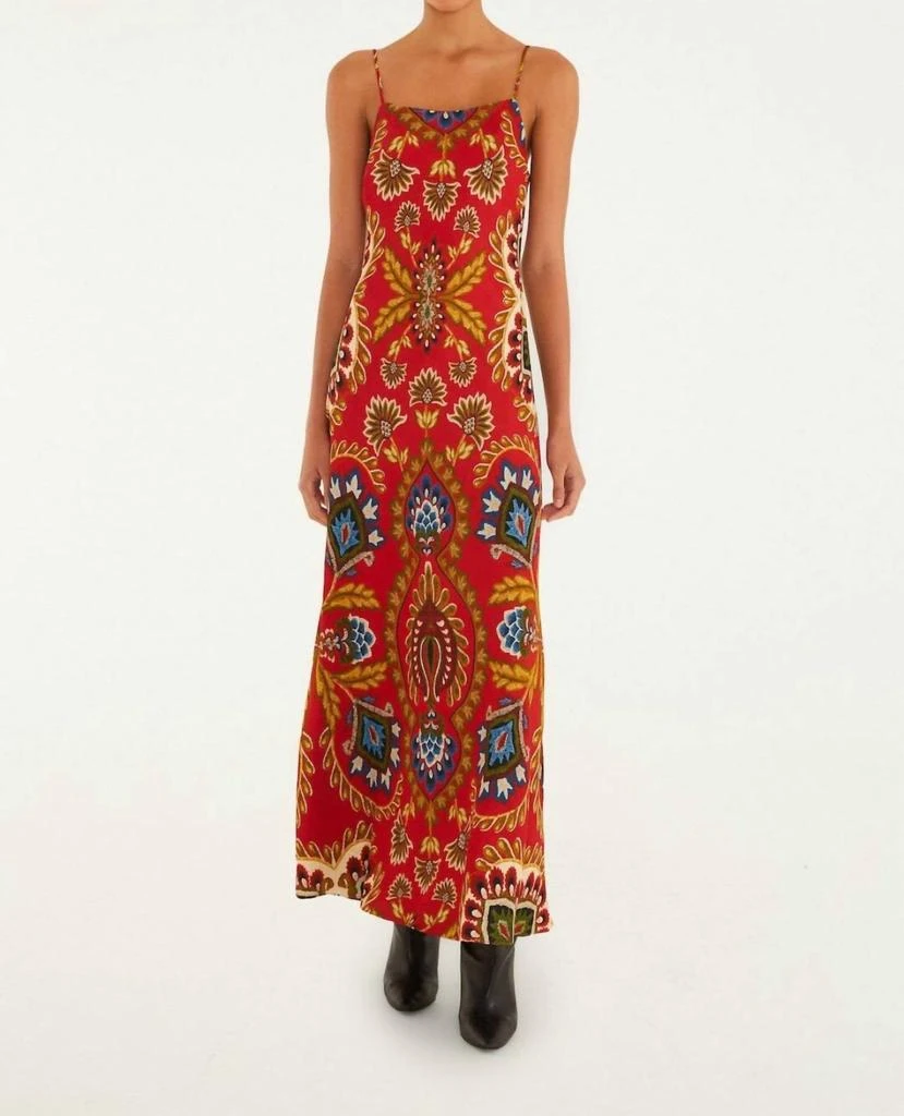 Farm Rio Farm Rio - Folk Tapestry Slip Dress