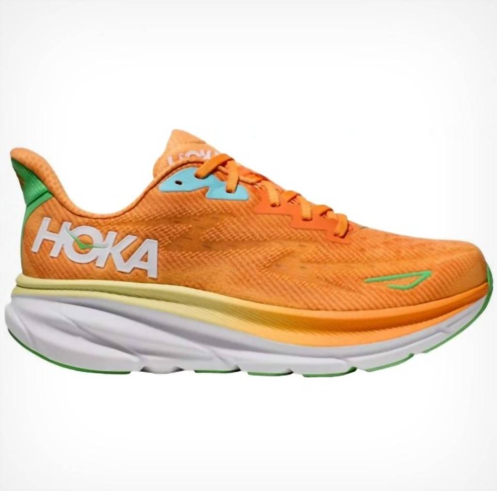 Hoka One One Men's Clifton 9 In Solar Flare/sherbet
